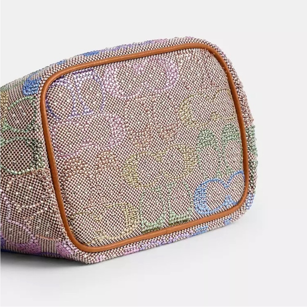 NWT Coach Kisslock 16 Crystal Jacquard - Picture 9 of 12